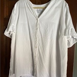 Kim Rogers Women’s white cotton blouse